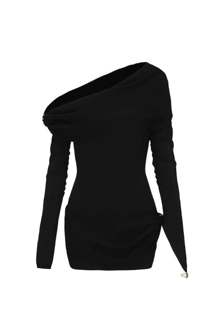 Dresses | Mini Dresses<CULT MIA NICOLE OFF-SHOULDER MINI DRESS Black