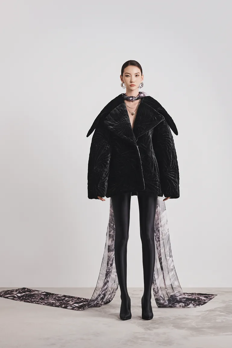 Coats<CULT MIA NIGHTFALL QUILTED COAT IN Black