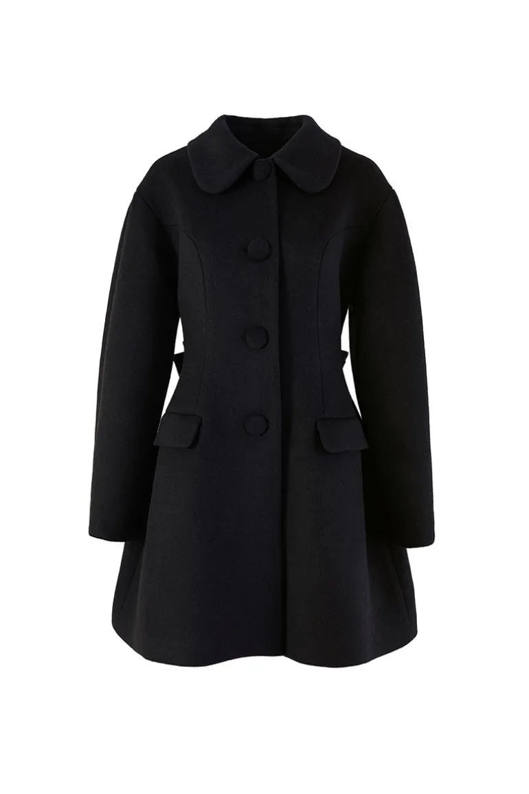 Coats<CULT MIA NINA WOOL COAT Black