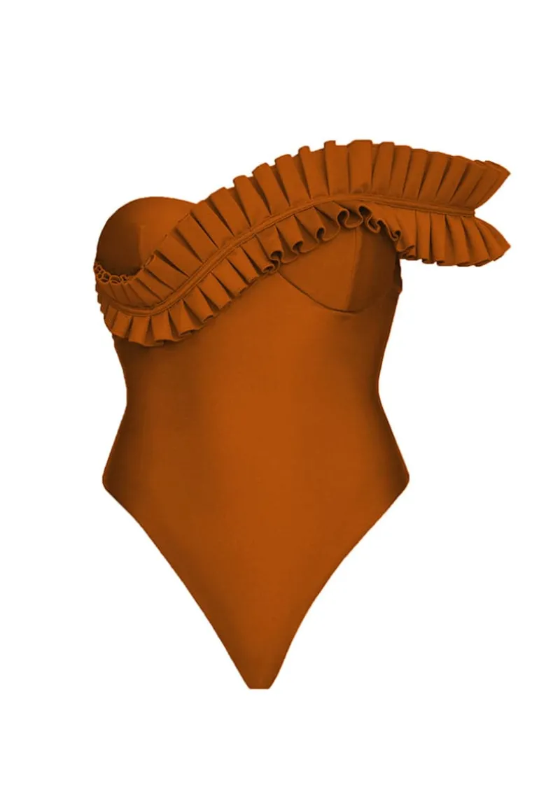 Swimwear<CULT MIA NISI SAND ONE PIECE SWIMSUIT