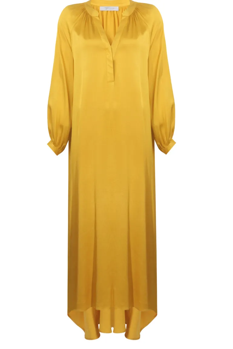Sleep & Loungewear<CULT MIA NORA LONG BUTTONED DRESS Saffron