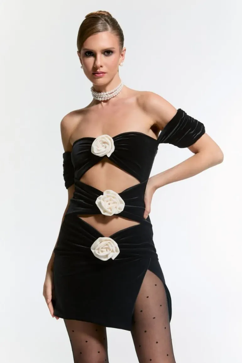 Dresses | Mini Dresses<CULT MIA NUR KARAATA X CHANOUD MINI DRESS BLACK