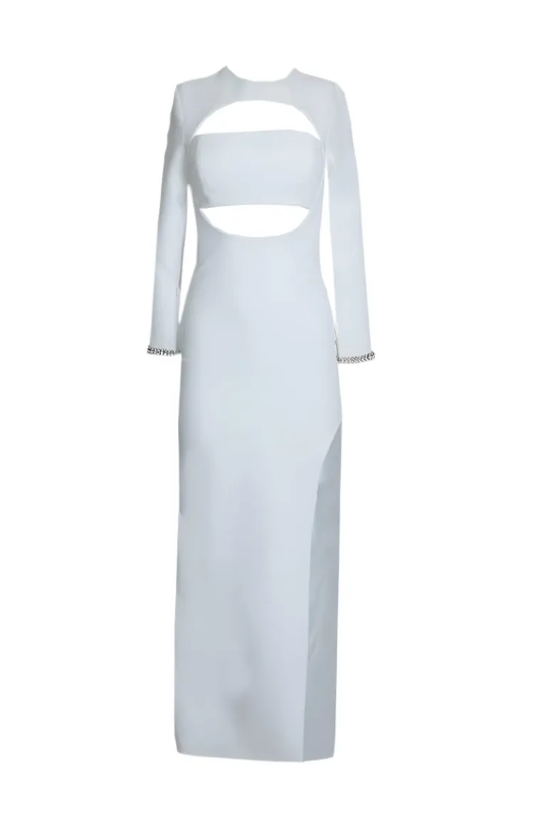 Dresses<CULT MIA OFF-WHITE MAXI DRESS Off White