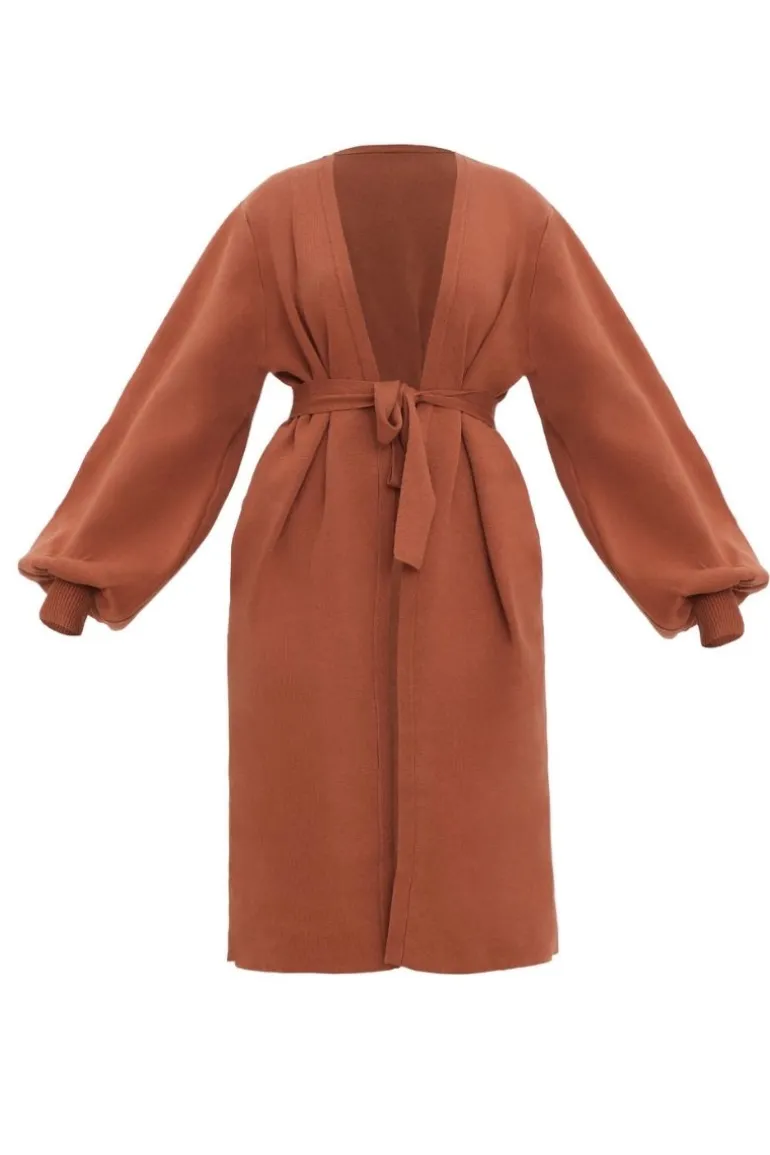 Knitwear<CULT MIA ONA KNIT CARDIGAN IN PUMPKIN