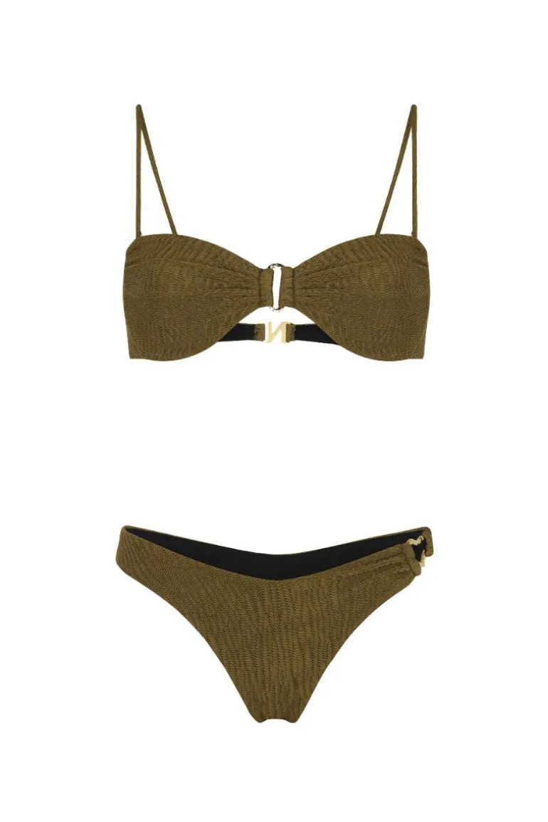 Swimwear<CULT MIA ONDAS OLIVO BIKINI SET Olive