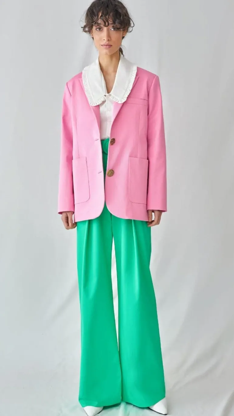 Blazers<CULT MIA OVERSIZE BLAZER WITH SHOULDER PADS