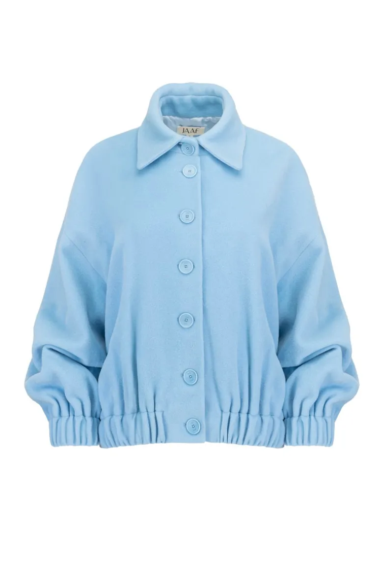Jackets<CULT MIA OVERSIZED BOMBER JACKET IN Arctic Blue