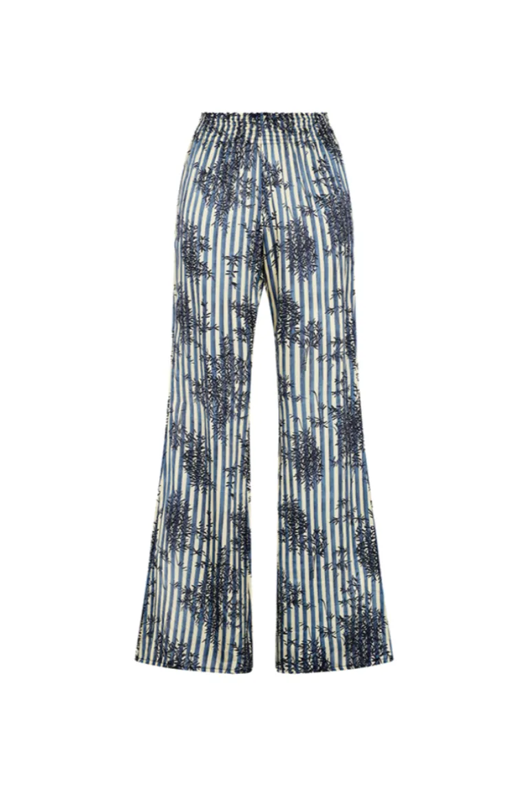 Pants<CULT MIA PANTS IN MANDARIN Print Blue & White