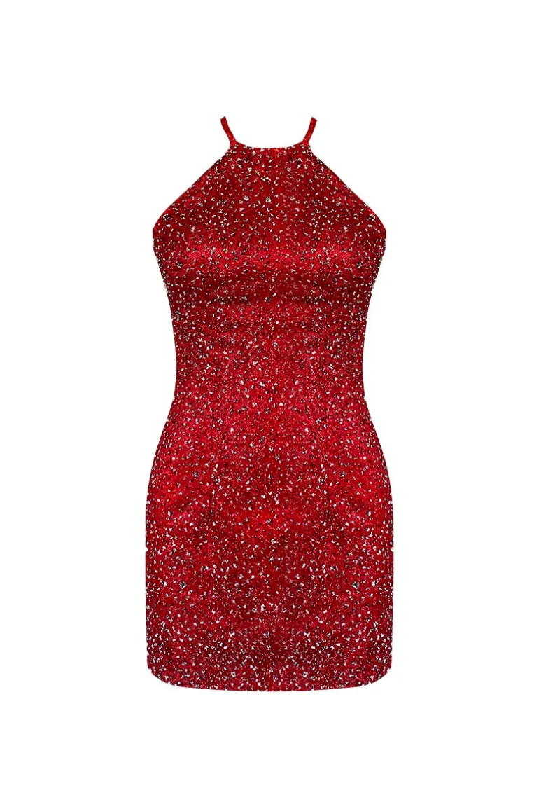 Dresses | Mini Dresses<CULT MIA PARADISO MINI DRESS IN RED Sparkly Red