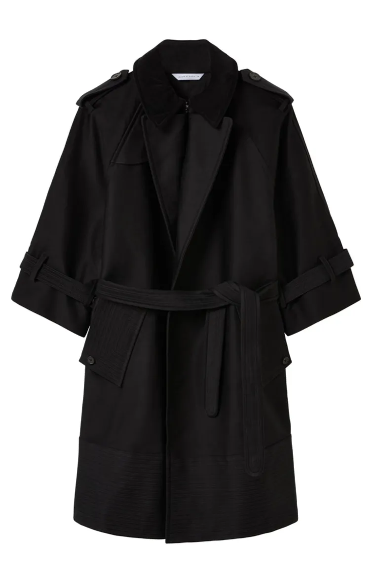Coats<CULT MIA PARK LANE OVERSIZED COAT IN Black