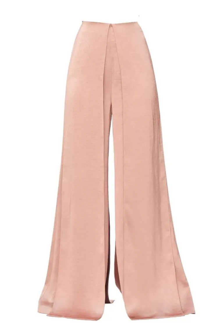 Pants<CULT MIA PEARL PINK HAMI HIGH-RISE PANTS