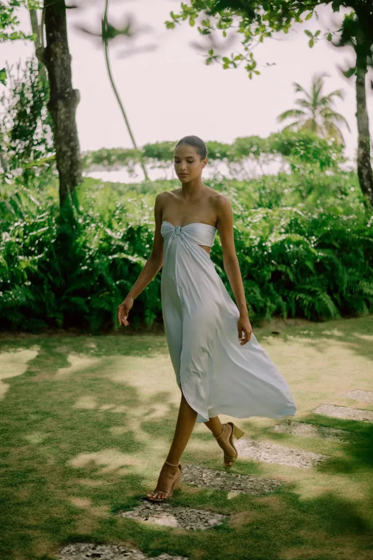 Dresses<CULT MIA PEÑON DRAPED DRESS Blue