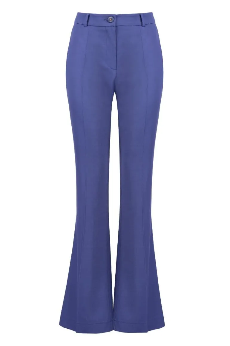 Pants<CULT MIA PERSIAN INDIGO TAILORED FLARED PANTS Purple