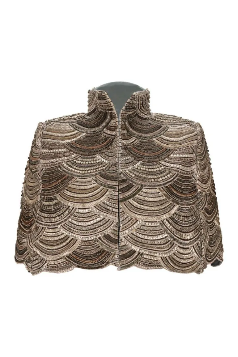 Jackets<CULT MIA PEWTER DE HAVILLAND CAPE Silver