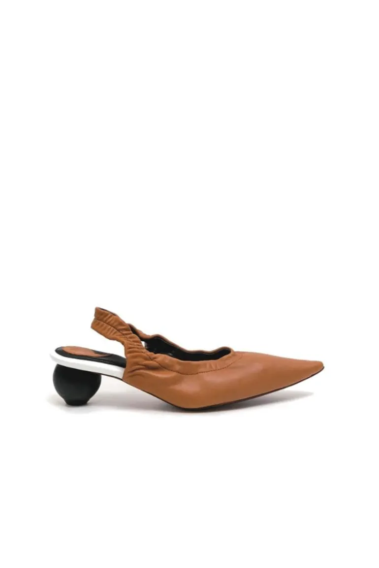 Heels<CULT MIA PHOEBE SLING-BACK HEELS Caramel