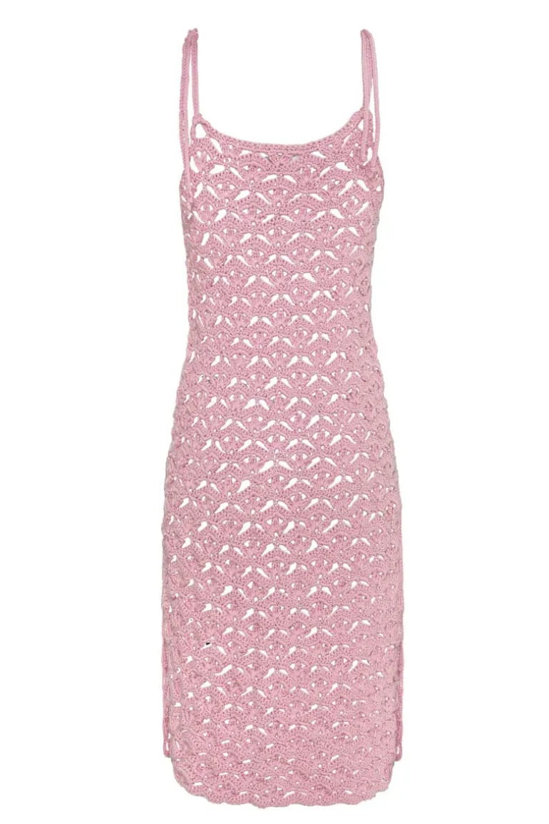 Dresses | Midi Dresses<CULT MIA CROCHET MIDI DRESS Pink