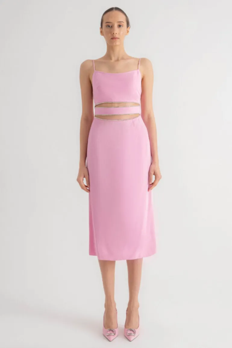 Dresses | Midi Dresses<CULT MIA CUTOUT DRESS Pink