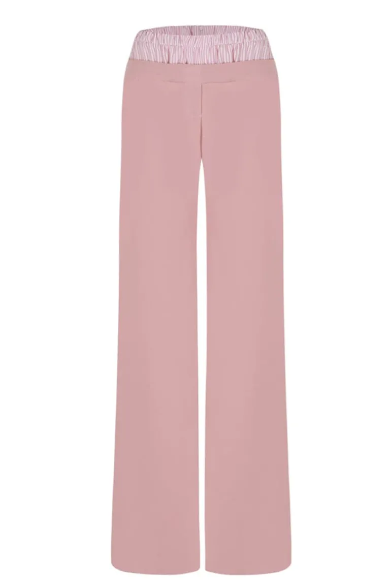Pants<CULT MIA DOUBLE WAISTBAND PANTS Pink