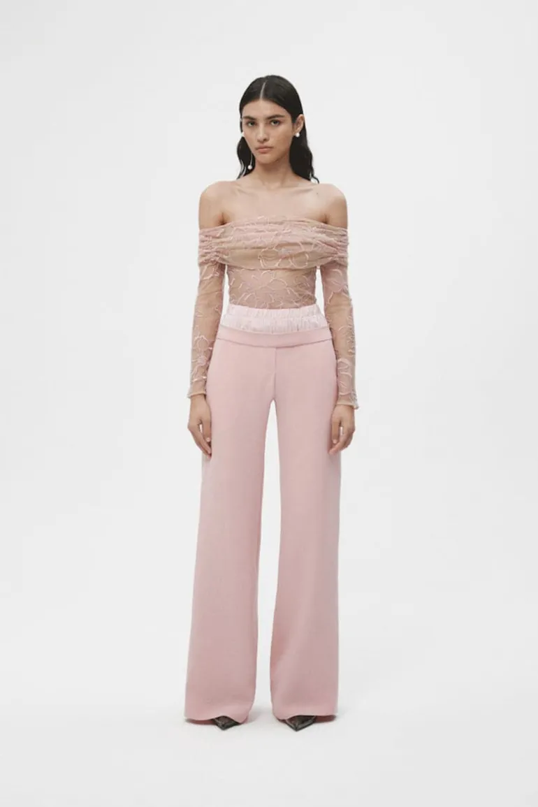 Pants<CULT MIA DOUBLE WAISTBAND PANTS Pink