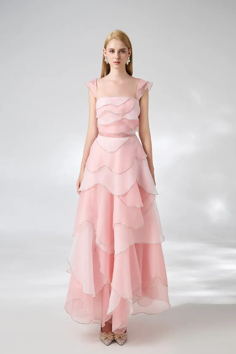 Dresses | Midi Dresses<CULT MIA LAYERED MIDI DRESS Pink