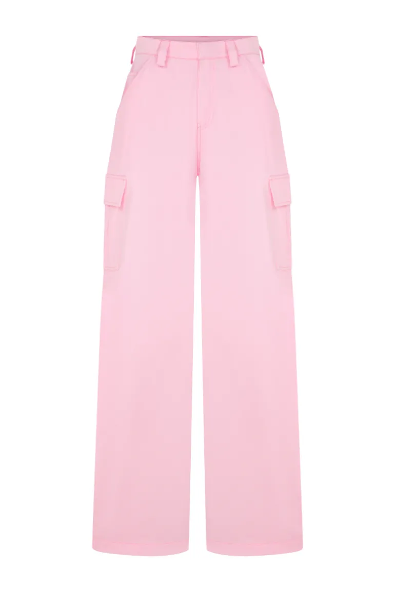 Pants<CULT MIA LOW RISE CARGO PANTS Pink