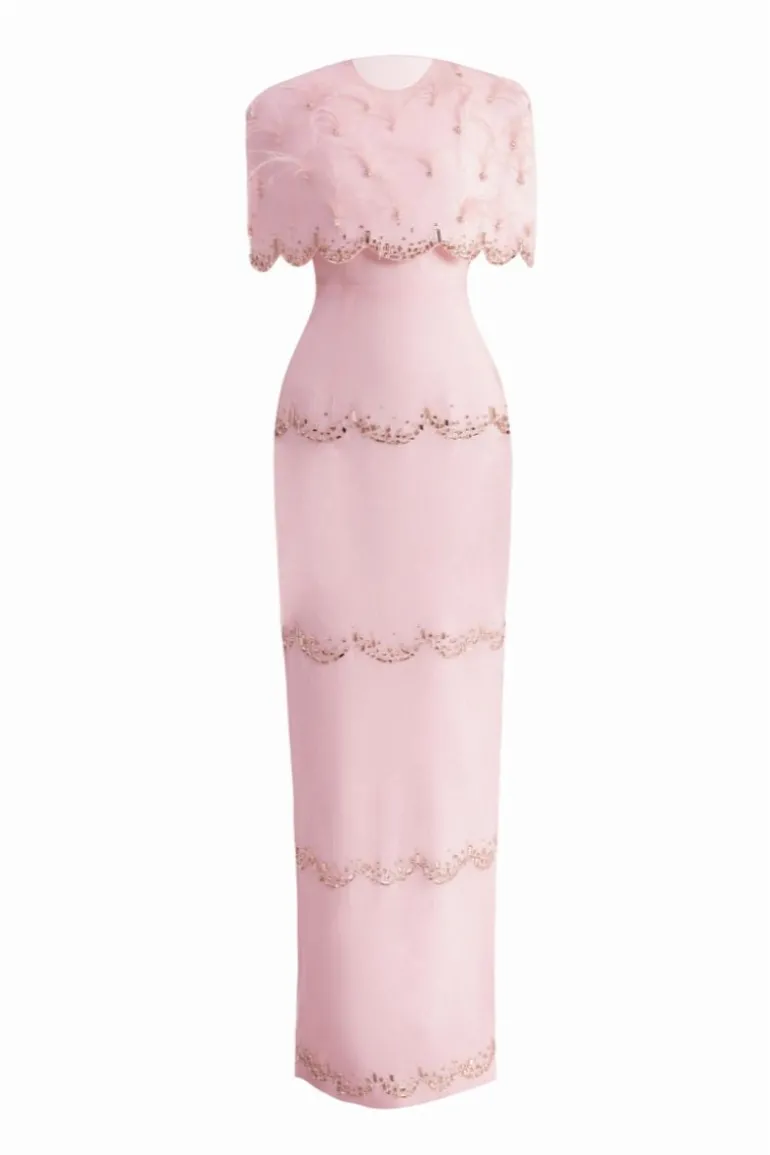 Dresses | Gowns<CULT MIA SPARKLING ORGANZA MAXI DRESS Pink