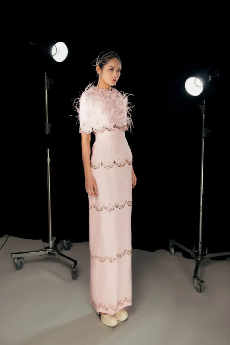 Dresses | Gowns<CULT MIA SPARKLING ORGANZA MAXI DRESS Pink