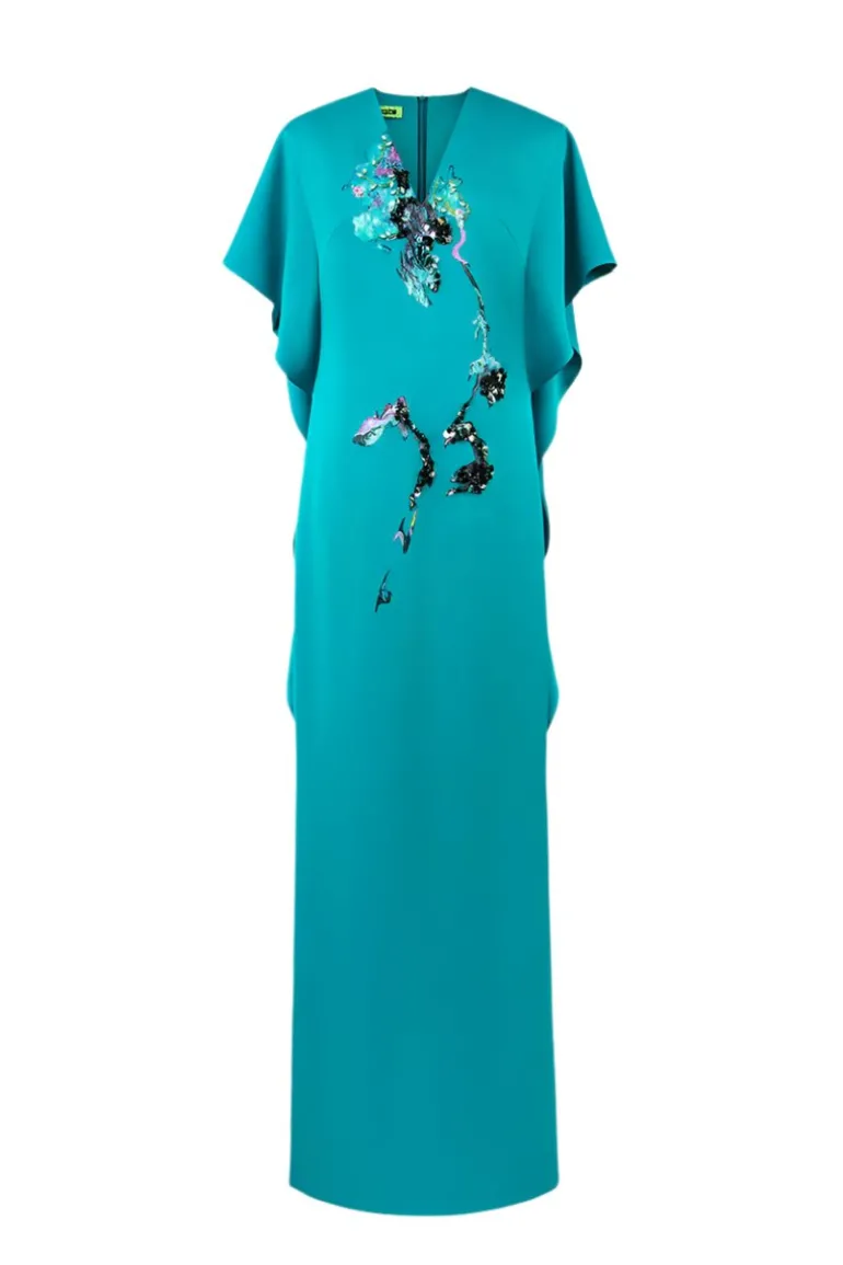 Dresses<CULT MIA POPPY OF HIMALAYAN DRESS IN BLUE Teal Green