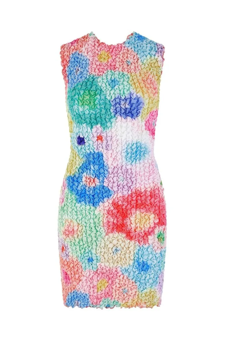 Dresses | Mini Dresses<CULT MIA PRINTED SMOCKED BACKLESS MINI DRESS Multicolor