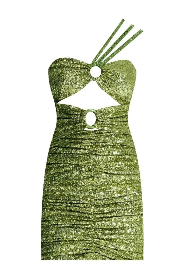Dresses | Mini Dresses<CULT MIA PUENTE ROMANO MINI DRESS Green
