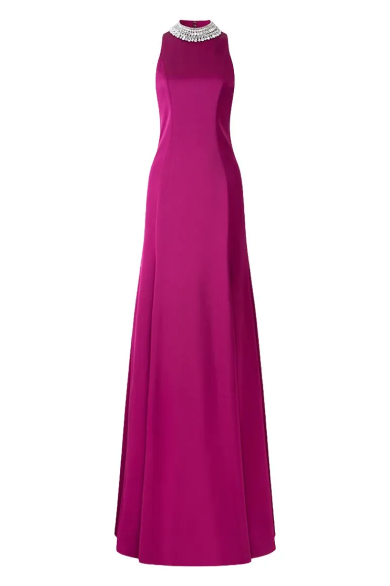 Dresses | Gowns<CULT MIA SLEEVELESS A-LINE FLARED GOWN Purple Pink