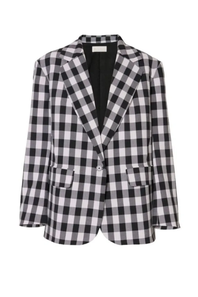 Blazers<CULT MIA QUINCY RELAXED BLAZER Gingham