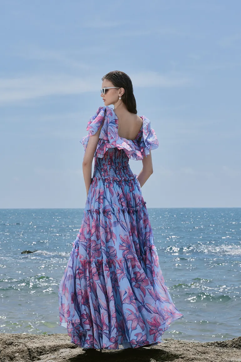Dresses<CULT MIA RAPUNZEL SQUARE NECK LAYERED MAXI DRESS Multicolor