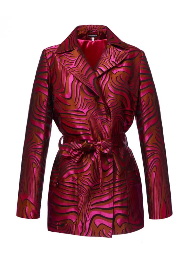 Jackets<CULT MIA RASPBERRY MARILYN JACKET Pink