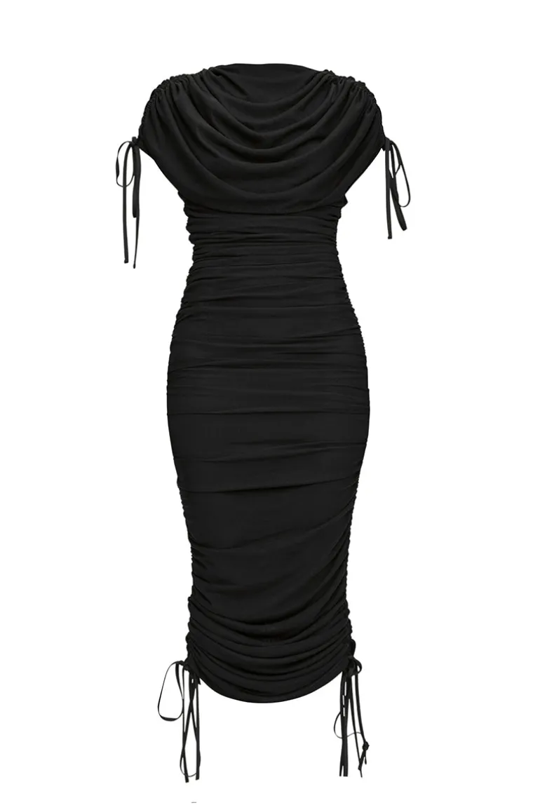 Dresses<CULT MIA RATU MESH DRESS IN BLACK