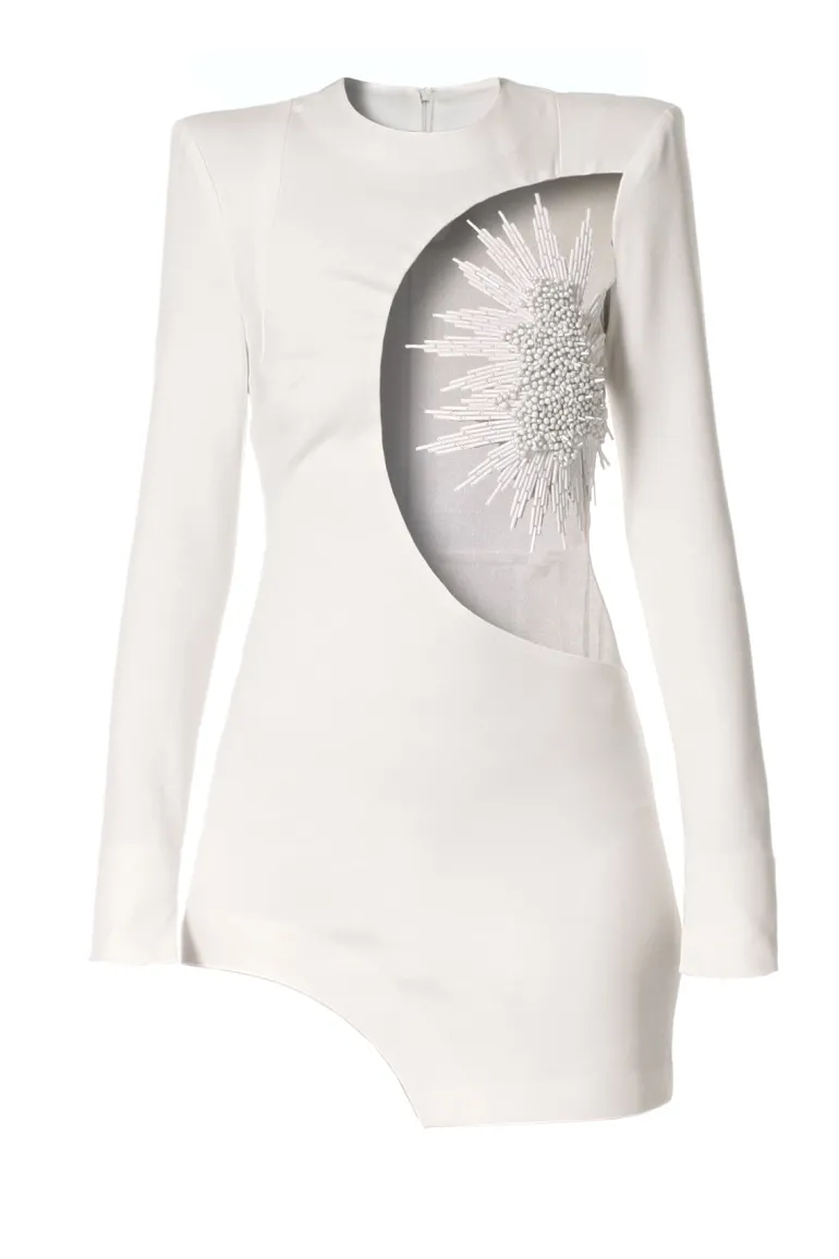 Dresses | Mini Dresses<CULT MIA REBEL DRESS IN Ecru White