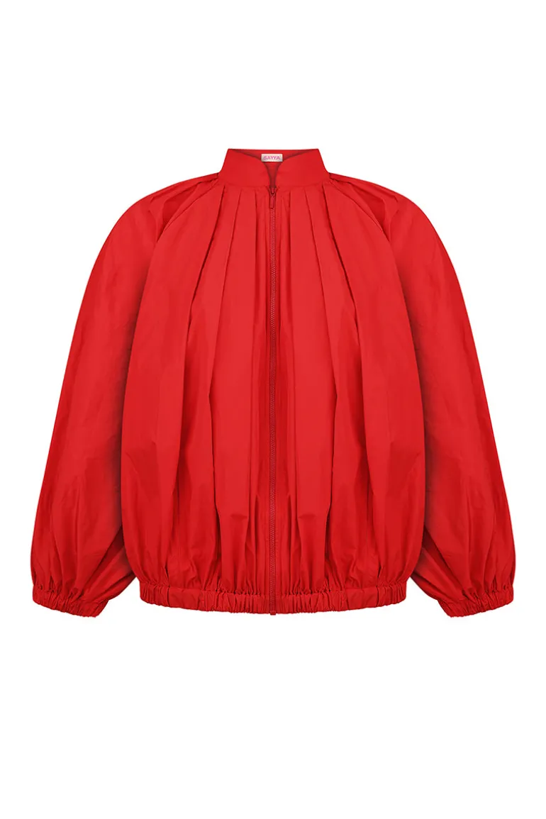 Jackets<CULT MIA BALLOON JACKET Red