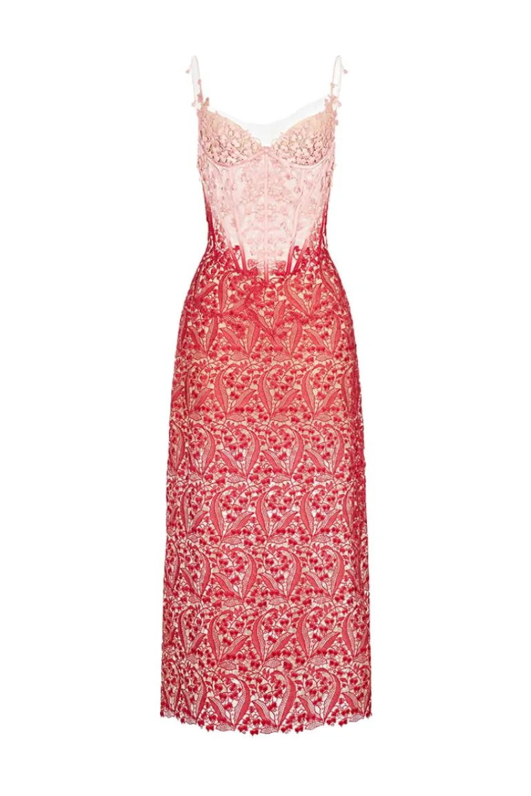 Dresses | Midi Dresses<CULT MIA RED NOAH MIDI DRESS Red-Pink