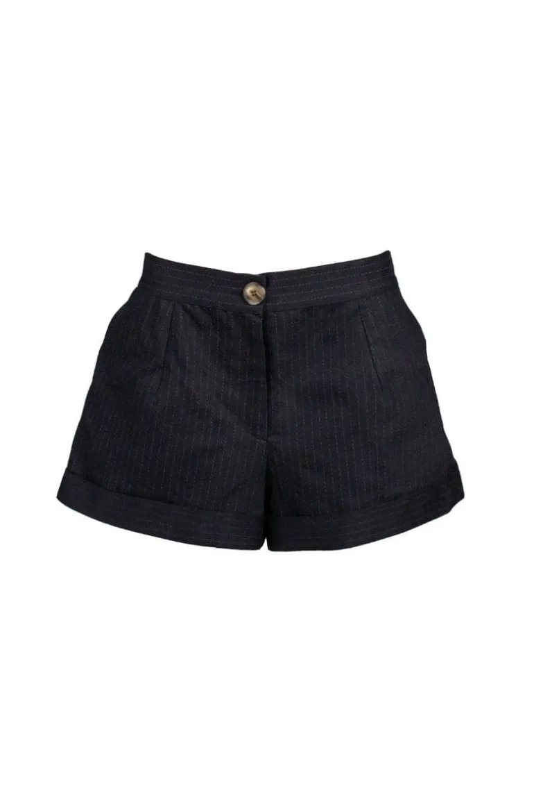 Pants<CULT MIA REESE A-LINE SHORTS Dark navy blue