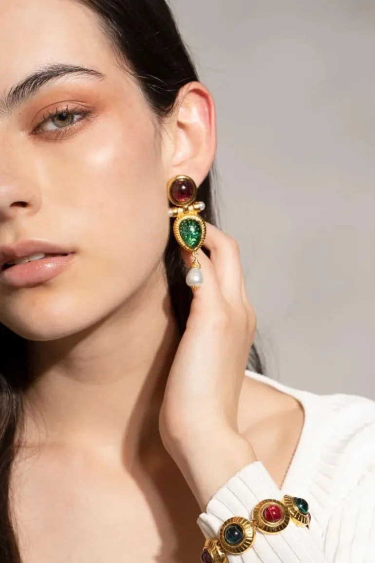 Bracelets<CULT MIA REN MULTISTONE BRACELET Gold