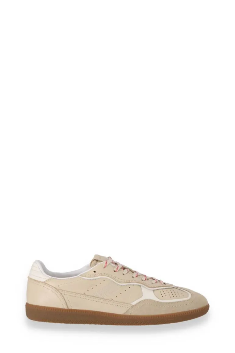 Flats<CULT MIA RIFE GRAIN LEATHER SNEAKERS IN CREAM