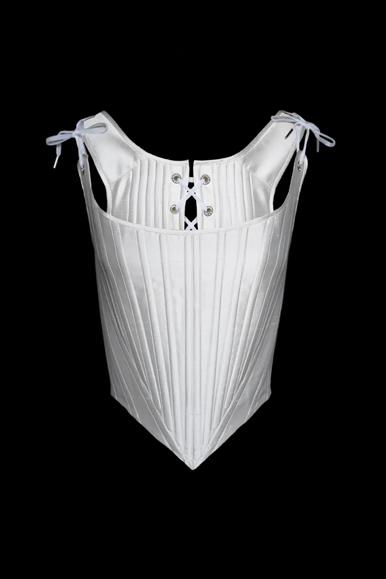 Tops<CULT MIA ROCOCÒ CORSET IN PORCELAIN Off White