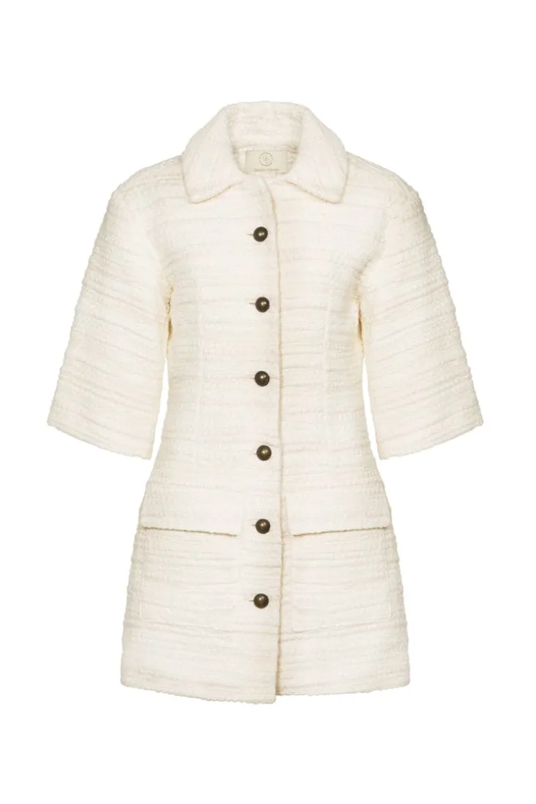 Coats<CULT MIA RODIN A-LINE COAT White