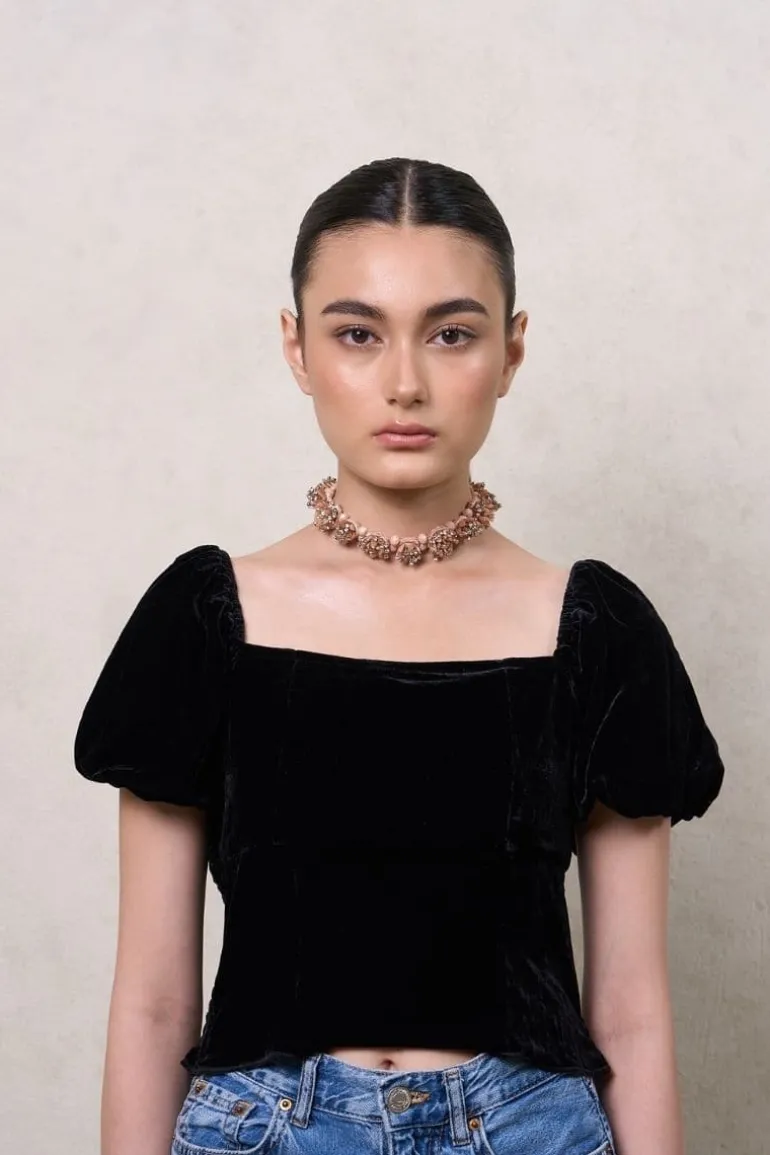 Necklaces<CULT MIA ROSE GELA RIBBON NECKLACE Gold