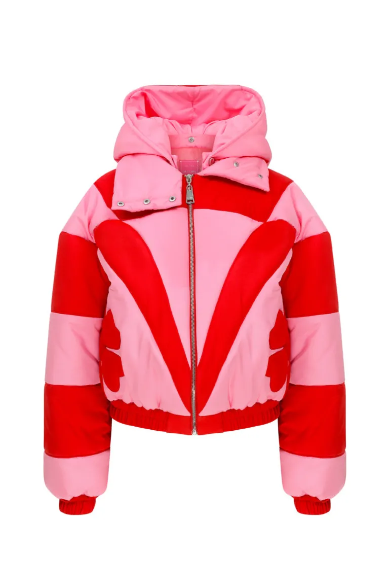 Jackets<CULT MIA ROSEBERRY FUSION PUFFER Pink