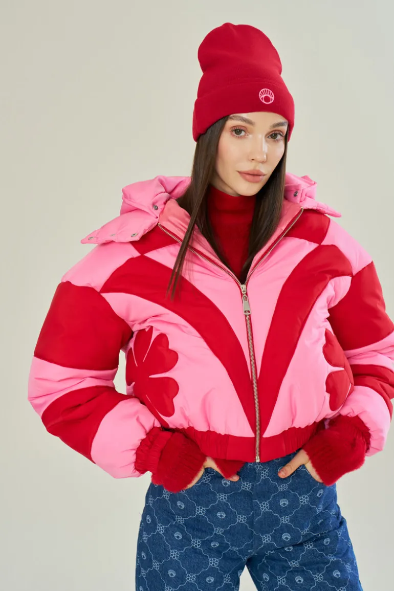 Jackets<CULT MIA ROSEBERRY FUSION PUFFER Pink