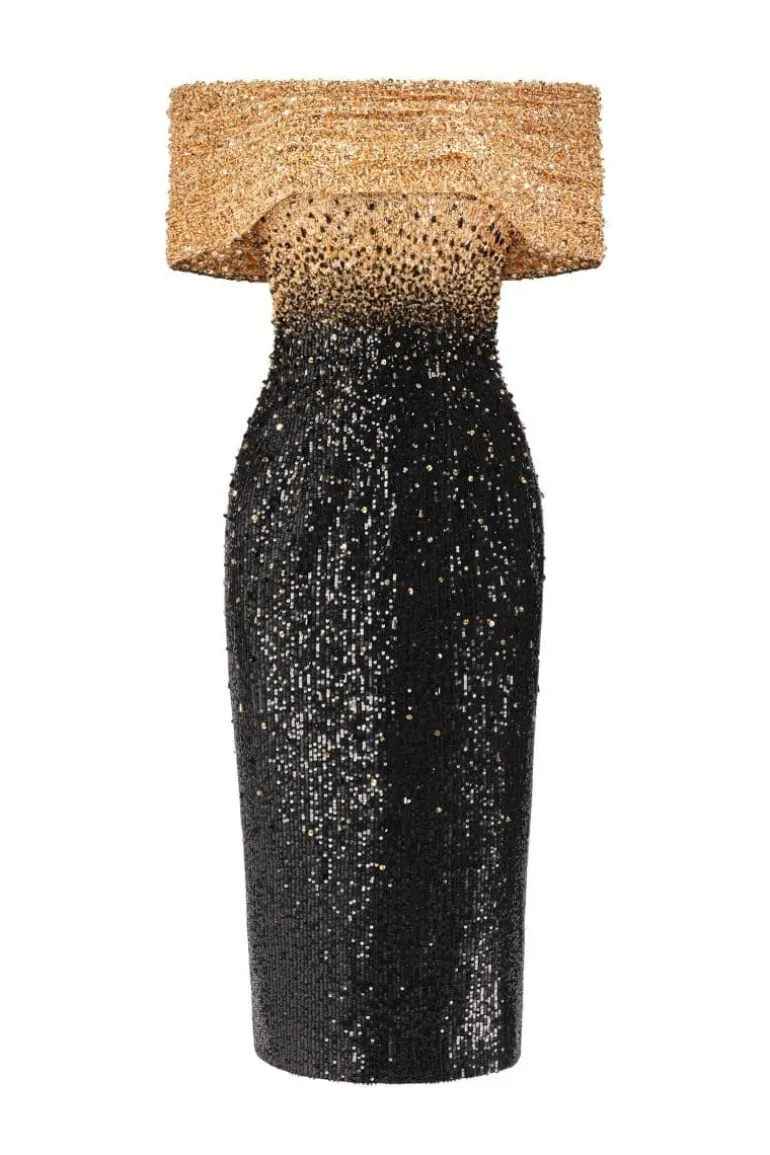 Dresses | Midi Dresses<CULT MIA ROSELILY PENCIL OFF-SHOULDER MIDI DRESS Ombre
