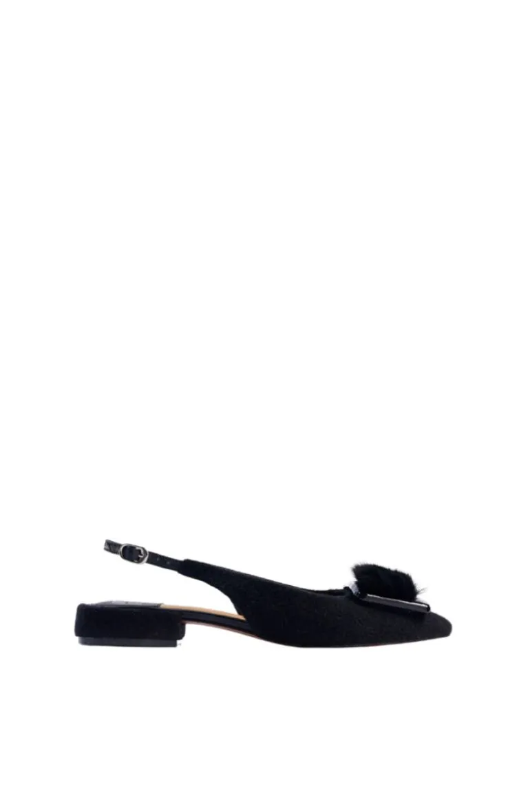Flats<CULT MIA ROYA SLINGBACK FLATS Black