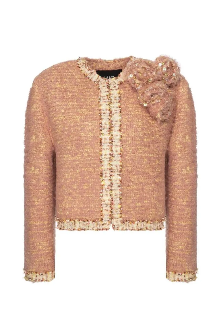 Jackets<CULT MIA ROZANY KNITTED JACKET Beige