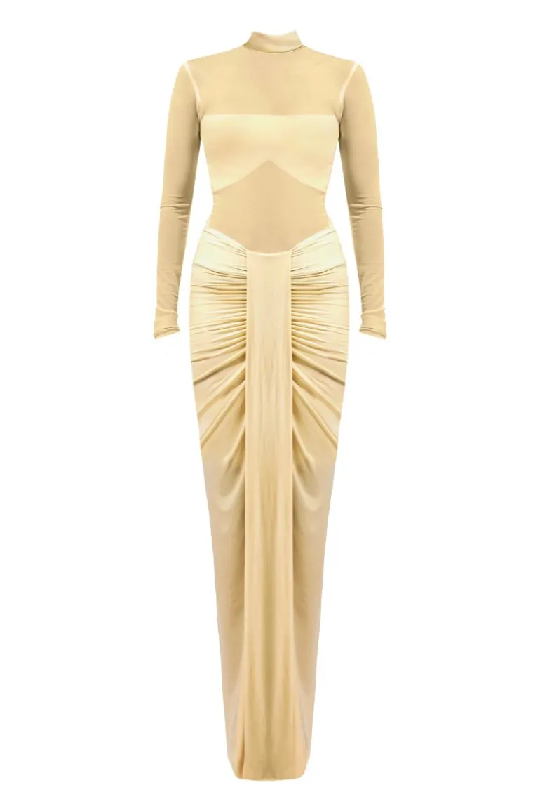 Dresses<CULT MIA RUNE OFF-WHITE MAXI DRESS Off White